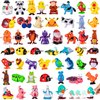 Hollowfly 50 Pcs Assorted Animals Wind up Toys Flipping Walking Jumping Swimming Clockwork Toy for Birthday Party Favors Classroom Prizes Treasure Box Goodie Bags Piñata Filler