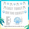 JeVenis Last Toast On The Coast Banner Beach Bach Banner Beach Bachelorette Party Decorations Coastal Bach Party Supplies