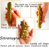 Sitronugras Natural Wood Wide Tooth Hair Comb Head Scalp Massage No Static Green Sandalwood Hair Pick Wooden Comb for Men and Women