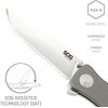 SOG TWI8-CP Twitch II 6.20 Inch EDC Folding Knife, silver