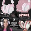 SADES MPOWER Stereo Gaming Headset for PS4, PC, Mobile, Noise Cancelling Over Ear Headphones with Retractable and Flexible Mic & Soft Memory Earmuffs for Laptop Nintendo Switch Games-Angel Edition