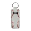 Baxinh Chapsticks Holder for Lipstick, Lip Balm Gloss Holder for Women Lippy Clip Chapstick Keychain with Baseball Pattern