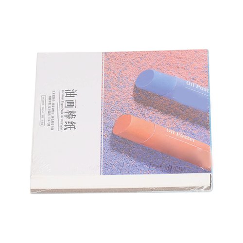 Art Paper, 3.9x3.9in Oil Pastel Paper Pad Easy Coloring Thick Glossy Pure Wood Pulp High Adhesion for Watercolor