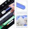 200pcs 5.11" Square Rectangle Foam Cleaning Swab Sticks for Solvent Format Inkjet Printer Roland Optical Equipment (Blue)