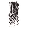 Loc Hair Extensions, Real Human Hair, Full Head Permanent Dreadlock Extensions, Suitable for Men and Women (20 strands 10inch 0.6cm, Natural black)