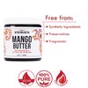 Better Shea Butter Raw Mango Butter - 100% Natural Mango Seed Butter - Skin and Hair Moisturizer - Use with Shea in DIY Whipped Body Butter, Mango Body Lotion, Lip Gloss and Soap Making, 8 oz Jar
