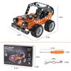 Jixin Xyzhi Building Sets Stem Assembly Metal 3-D Puzzle Off-Road Model Car Building Kit Construction Set Toys Parent-Child Interaction Play Sets Gifts for Kids Age 8-16 Orange…