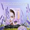 Hydrogel Sheet Lavender Petals Sheet Mask,Face Mask Skin Care,Hydrating & Soothing Facial Mask for All Skin Types 12 Pack