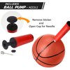 Liberty Imports 4 PCS Inflatable Mini Basketball Toy Replacement Rubber Balls with Pump and Needle for Indoor Toy Miniature Hoop or Sports Training (6 Inch)