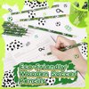 Miucat 36 Set Soccer Pencils and Soccer Erasers, Sport Pencils & Erasesrs, Fun Wooden Pencil, Birthday Pencils for Kids, Soccer Party Favors for School, Office, Class Reward