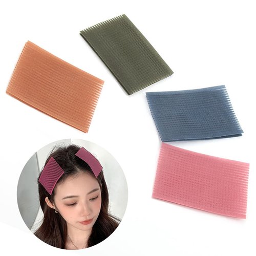 Hair pad packing 16 PCS Hair Pad Bangs patch for Men and Women accessories hair clips for styling sectioning (Pink Coffee Dark Green Dark Blue) US157