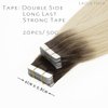 Lacer Human Hair Tape in Extensions Darkest Brown to Platinum Blonde Tape in Hair Extensions Human Hair 24 Inch 20pcs 50g Tape Hair Extensions Straight Seamless Skin Weft Real Human Hair
