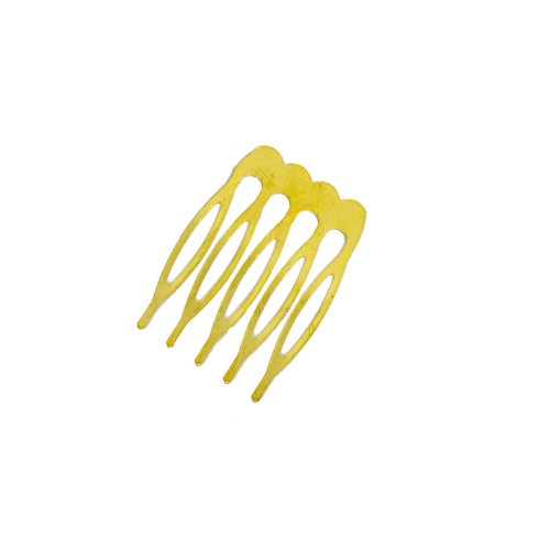 Metal Millinery or Veil Hair Comb 1" Wide - 10 Pieces (Gold)