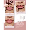 QCMME Lip Stain Peel Off Lip Liner Stain with Tweezer, Long Lasting Matte Lip Tint Tattoo, Highly Pigmented Color Lip Makeup, Waterproof Lipstick, Transfer-proof Lipstain for Women, Nude Pink