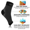 NEWZILL Plantar Fasciitis Socks with Arch Support, BEST 24/7 Foot Care Compression Sleeve, Eases Swelling & Heel Spurs, Ankle Brace Support, Increases Circulation, Relieve Pain Fast (S/M, Black)