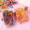 780 pcs Girls Hair Clip Hair Tie Set, Baby Little Girls Hair Accessories Set, Multicolor Lovely Girl Elastic Rope Hair Ties Ponytail Holder Hair Clips Hairband Set