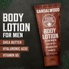 Viking Revolution Sandalwood Body Lotion for Men – Mens Lotion for Dry Skin with Shea Butter, Hyaluronic Acid and Vitamin B5 – Nourishing Mens Body Lotion for Hydrated and Smooth Skin (8oz, 1 Pack)