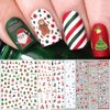 TailaiMei Christmas Nail Decals Stickers, Self-Adhesive Nail Art Decorations, Design for Santa Claus Snowflake Snowman (1366 Pcs, 12Sheets)