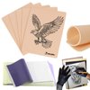 3MM Fake Skin Tattoo Practice Kit - YONGDA 5pcs Tattoo Practice Skins Double Sides Practice Skin Fake Tattoo with 20pcs Tattoo Transfer Paper Stencil for Tattoo Supplies