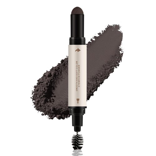 Apooliy Eyebrow Powder,Stamp-Brow Powder,Hairline Powder,Dual-Sided Brow Brush,All-day Wear Effortlessly,Waterproof,Smudge-proof