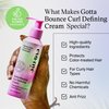 Eva NYC Gotta Bounce Curl Defining Cream, Moisturizing Curly Hair Products, Smoothing Cream, Anti-Frizz, 5.4 fl oz