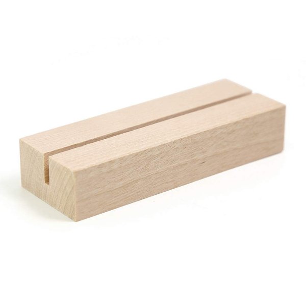 UNIQOOO 20 Pack 4" Wood Stands for Wedding Acrylic Sign, Wood Table Number Holders for 1/8 Thick Acrylic Sheets | Wedding Display Stand, Card Holder, Great for Bar Menu, Retail Sign, Party and Events