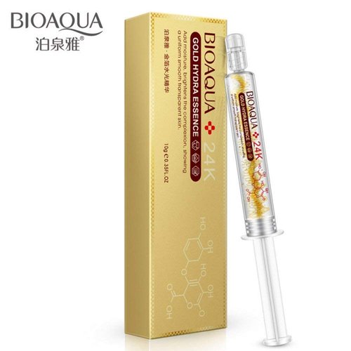 BIOAQUA 24K GOLD HYDRA HYALURONIC ACID, SYRINGE ANTI AGEING SKIN CLARIFYING FACE MASK MOISTURIZING