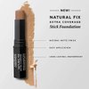 Radiant Professional Natural Fix Extra Coverage Stick Foundation - Full Coverage Waterproof Foundation & Contouring Stick - SPF 15 Paraben & Oil Free Matte Finish - 8.5 g - Latte (01)