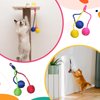 Leefasy Hanging Interactive Cat Toy Sisal Rope Ball, Eco Friendly Self Play Bite and Wear Resistant Pets Interactive Toy Cat Rope Ball for Indoors Cats for Hanging Cat Scratching Tree - Random Color