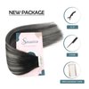 Sassina 20 Inch Human Hair Tape in Extensions Ombre Tape in Hair Extensions Human Hair Invisible Tape in Hair Extensions Human Real Hair 50g Natural Black to Silver Balayage 20 Pcs, 1B/silver/1B