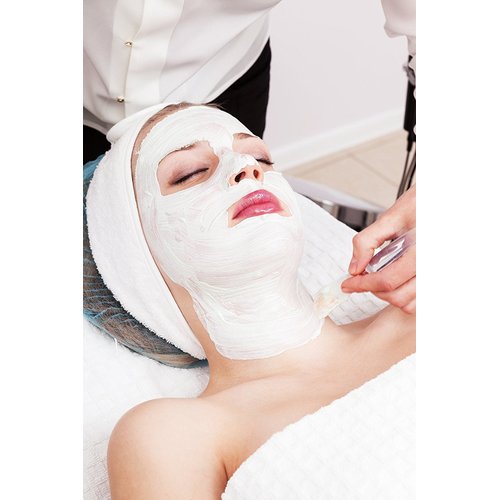 LIUMANG 8 Pack Spa Facial Headband Whaline Head Wrap Terry Cloth Headband Stretch Towel with Magic Tape for Bath, Makeup and Sport (White)