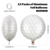 durony 12 Pieces 18 inches Golf Balloons Golf Themed Party Decorations Foil Mylar Golf Ball Balloons For Birthday Sports Graduation Party Decoration