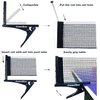 Comesee Kioos Collapsible Table Tennis Net Professional Steel Pingpong Net Clip Grip Mesh Training Competition Portable Tension Adjustable Post (Navy)
