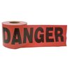 Barricade Tape-DANGER 300'x3"x2Mil Red