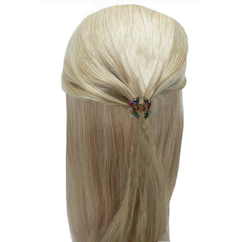 3 Set of 8 24 Count JCGY Mini Hair Claws Butterfly Metal Claw Clips Gold Tone Women Girls U86425-2434-8-3