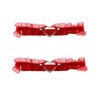 alisikee 2PCs Adjustable Heart Lace Thigh Garter, Elastic Leg Garters Belt for Women Parties, Red
