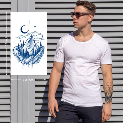 Temporary Tattoos for Men Women Teens and Kids,Semi Permanent Tattoo,Waterproof 2 Weeks Tattoo Stickers, Realistic Fake Tattoo That Look Real and Last Long