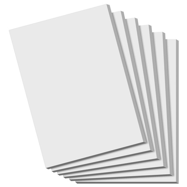 Notepads 4x6 - Blank Memo Pads - 50 Sheets per Notepad - Set of 6, Small Writing Pads White Paper - Server Memo & Scratch Note Pads 4x6'' for Work, Mini Pocket for Office School Supplies Writing Notes