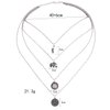 DoubleNine Long Multilayer Statement Necklace 4 Layer Hippie Boho Circle Drops Multistrand Bohemian Necklace Layered for Women