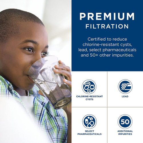 GE MSWF Refrigerator Water Filter | Certified to Reduce Lead, Sulfer, and 50+ Other Impurities| Pack of 1