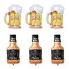 Whiskey Bottle and Beer Cup Balloons Foil Balloon Bar Party Beer Festival Party Birthday Party Decorations
