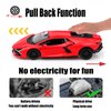 TOKAXI 1/36 Scale Lamborghini Diecast Cars Models,Pull Back Vehicles Lamborghini Toy Cars,Cars Gifts for Boys Girls Red