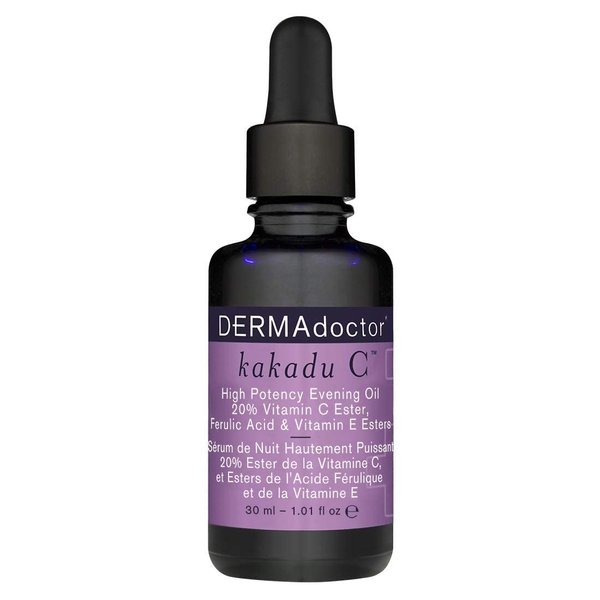 DERMAdoctor Kakadu C High Potency Evening Oil 20% Vitamin C Ester, Ferulic Acid & Vitamin E Esters, 1.01 fl oz