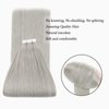 ABH AMAZINGBEAUTY HAIR Tape in Hair Extensions Human Hair Silver Gray Tape in Extensions Straight Real Human Hair Tape ins Skin Weft 20pcs 50g 22 Inch