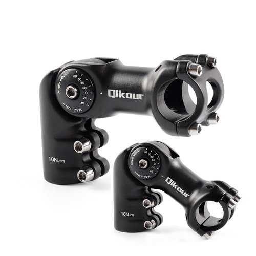Suncentech Bike Stem 120 Degree Adjustable Bicycle Stem 1" / 1.25" Handlebar Riser Adapter for Road Bike, Mountain Bike, MTB, BMX, Cycling (95, Handlebar Diameter 25.4mm/1")