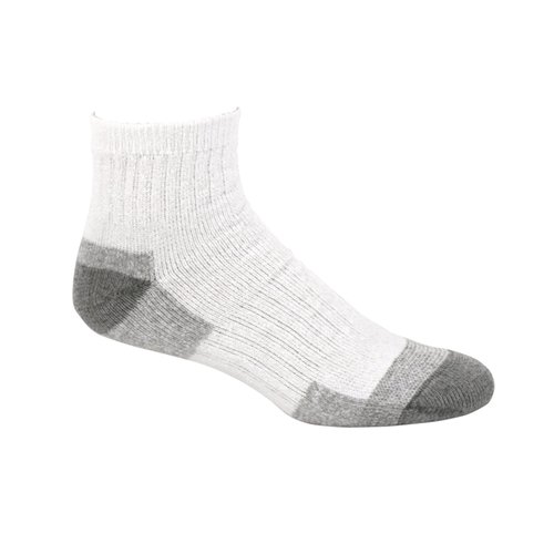 Fruit of the Loom Men's Work Gear Short Boot Crew Socks (6 Pack), White, 6-12