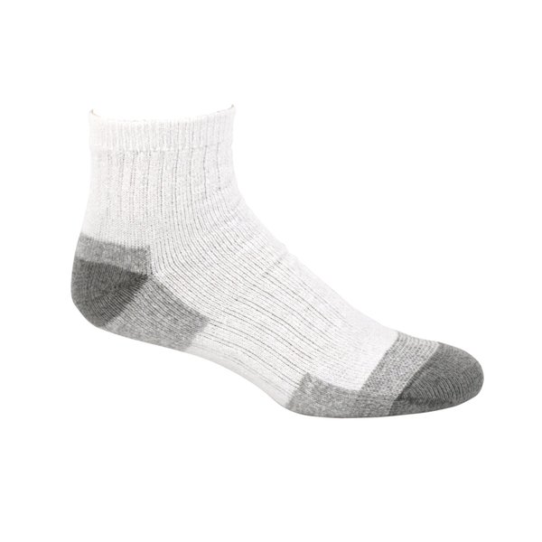Fruit of the Loom Men's Work Gear Short Boot Crew Socks (6 Pack), White, 6-12