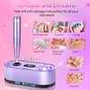 GOLEEXU Nail Drill Electric File: 40000RPM Professional E File Kit Efile Machine Filer for Shaping, Buffing, Removing Acrylic Gel Nails, Manicure Pedicure Kit with 12Pcs Nail Bits, Home Salon Use