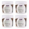 4 Bottles of NOW Foods Coconut Oil - 7 oz.