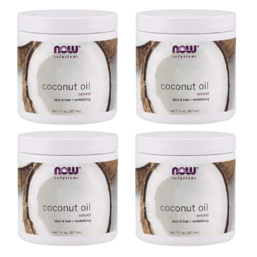 4 Bottles of NOW Foods Coconut Oil - 7 oz.